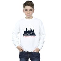 Harry Potter Boy's Hogwarts Christmas Sweatshirt in White | Size: 3-4 Years