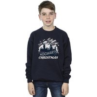 Harry Potter Boy's Hogwarts Christmas Sweatshirt in Navy | Size: 12-13 Years