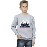 Harry Potter Boy's Hogwarts Christmas Sweatshirt in Grey | Size: 7-8 Years