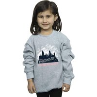 Harry Potter Girl's Hogwarts Christmas Sweatshirt in Grey | Size: 12-13 Years
