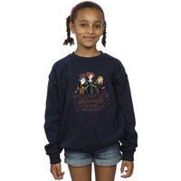 Disney Girl's Hocus Pocus Sanderson Sister Sweatshirt in Navy | Size: 5-6 Years