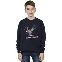 Disney Boy's Lilo & Stitch Angel Merry Everything Sweatshirt in Navy | Size: 5-6 Years