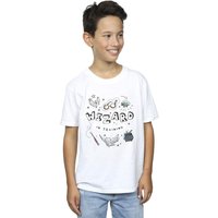 Harry Potter Boy's Wizard In Training T-Shirt in White | Size: 5-6 Years