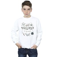 Harry Potter Boy's Wizard In Training Sweatshirt in White | Size: 12-13 Years