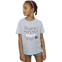 Harry Potter Girl's Wizard In Training Cotton T-Shirt in Grey | Size: 9 Years
