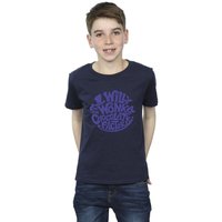 Warner Bros Boy's Typed Logo T-Shirt in Navy | Size: 3-4 Years