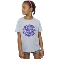 Warner Bros Girl's Typed Logo Cotton T-Shirt in Grey | Size: 9 Years