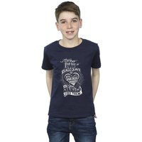 Harry Potter Boy's The Ones That Love Us T-Shirt in Navy | Size: 5-6 Years