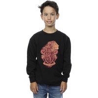 Harry Potter Boy's Gryffindor Sketch Crest Sweatshirt in Black | Size: 7-8 Years