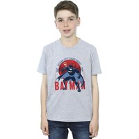 DC Comics Boy's Batman Gotham City T-Shirt in Grey | Size: 7-8 Years