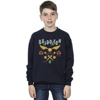 Harry Potter Boy's Quidditch Bludgers Quaffles Sweatshirt in Navy | Size: 9 Years