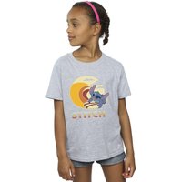 Disney Girl's Lilo & Stitch Summer Waves Cotton T-Shirt in Grey | Size: 9 Years