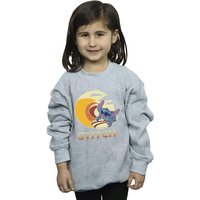 Disney Girl's Lilo & Stitch Summer Waves Sweatshirt in Grey | Size: 7-8 Years