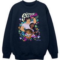 Disney Girl's Encanto Sister Goals Sweatshirt in Navy | Size: 7-8 Years
