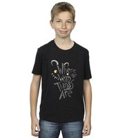 Where The Wild Things Are Boy's Printed Navy T-Shirt in Black | Size: 5-6 Years