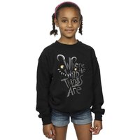 Where The Wild Things Are Girl's Printed Black Sweatshirt | Size: 9 Years