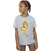 Disney Girl's Beauty & The Beast Never Judge Cotton T-Shirt in Grey | Size: 9 Years