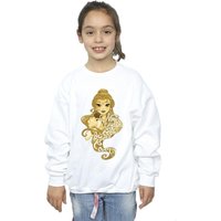 Disney Girl's Beauty & The Beast Never Judge Sweatshirt in White | Size: 9 Years