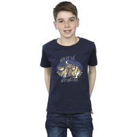 Where The Wild Things Are Boy's Printed Black T-Shirt in Navy | Size: 5-6 Years