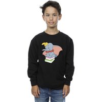 Boy's Dumbo Sitting On Books Sweatshirt in | Size: 9 Years