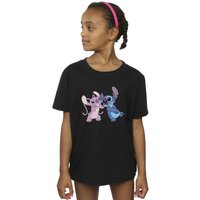 Girl's Lilo & Stitch Kisses Cotton T-Shirt in | Size: 7-8 Years