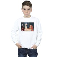 Disney Boy's Lady & The Tramp Spaghetti Photo Sweatshirt in White | Size: 5-6 Years