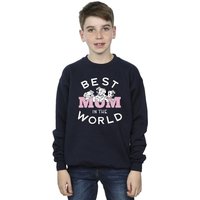 Disney Boy's 101 Dalmatians Best Mum In The World Sweatshirt in Navy | Size: 3-4 Years