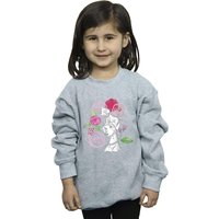 Disney Girl's 101 Dalmatians Flowers Sweatshirt in Grey | Size: 12-13 Years