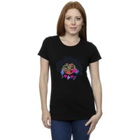 Disney Women's Encanto Mirabel Kiss Cotton T-Shirt in Black | Size: Large