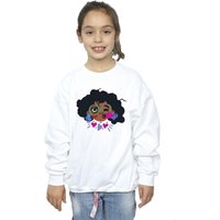 Disney Girl's Encanto Mirabel Kiss Sweatshirt in White | Size: 7-8 Years