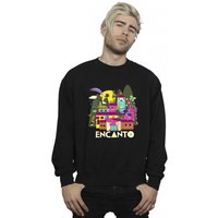 Disney Men's Encanto Many Houses Sweatshirt in Black | Size: Large