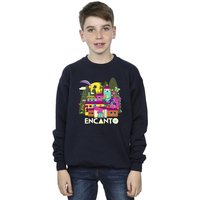 Disney Boy's Encanto Many Houses Sweatshirt in Navy | Size: 5-6 Years
