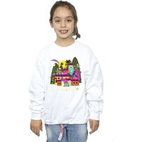Disney Girl's Encanto Many Houses Sweatshirt in White | Size: 7-8 Years
