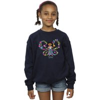 Disney Girl's Encanto Mirabel Butterfly Sweatshirt in Navy | Size: 3-4 Years