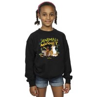 Disney Girl's Encanto Animal Magnet Sweatshirt in Black | Size: 9 Years