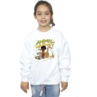 Disney Girl's Encanto Animal Magnet Sweatshirt in White | Size: 7-8 Years