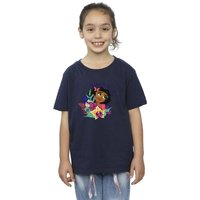 Disney Girl's Encanto Born To Be Me Cotton T-Shirt in Navy | Size: 7-8 Years