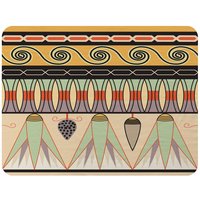 Benjamin Tate Design Egyptian Pattern Blanket in Natural | Size: 120 cm x 150 cm