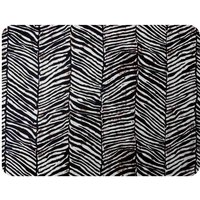 Benjamin Tate Design Zebra Grunge Print Blanket in Natural | Size: 120 cm x 150 cm