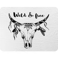 Benjamin Tate Design Boho Chic Fashion Blanket in Natural | Size: 120 cm x 150 cm