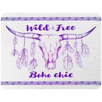 Benjamin Tate Design Boho Chic Native American Blanket in Natural | Size: 120 cm x 150 cm