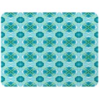 Benjamin Tate Design Green Cool Boho Chic Summer Blanket in Natural | Size: 120 cm x 150 cm
