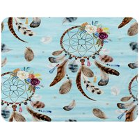 Benjamin Tate Design Native American Tribe Decor Blanket in Natural | Size: 120 cm x 150 cm