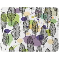 Benjamin Tate Design Spotted Coloured Feather Blanket in Natural | Size: 120 cm x 150 cm