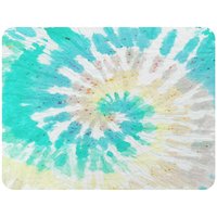 Benjamin Tate Design Tie Dye Pattern Shibori Print Blanket in Natural | Size: 120 cm x 150 cm