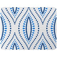 Benjamin Tate Design Boho Intricate Ogee Blanket in Natural | Size: 120 cm x 150 cm
