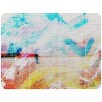 Benjamin Tate Design Beach View Cliffs Blanket in Natural | Size: 120 cm x 150 cm