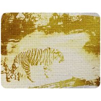 Benjamin Tate Design Golden Tiger Search Blanket in Natural | Size: 120 cm x 150 cm