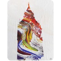 Benjamin Tate Design Swirly Ben Blanket in Natural | Size: 120 cm x 150 cm