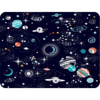 Benjamin Tate Design Space Galaxy Constellation Blanket in Natural | Size: 120 cm x 150 cm